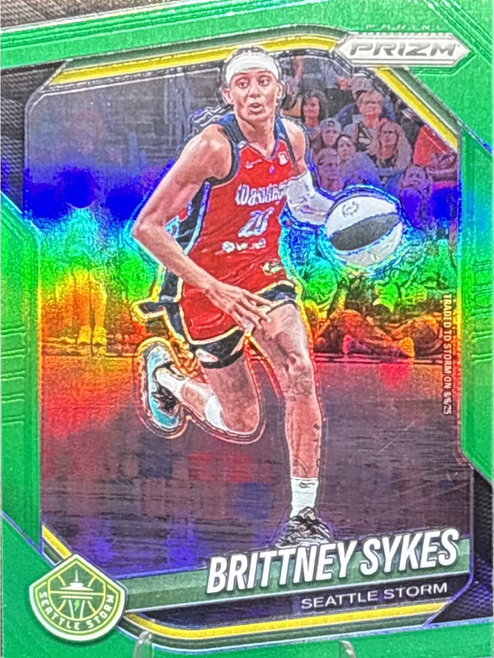 Panini Prizm Brittney Sykes Green Prizm Basketball Card